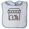 Infant Contrast Trim Terry Bib Thumbnail