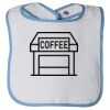 Infant Contrast Trim Terry Bib Thumbnail