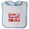 Infant Contrast Trim Terry Bib Thumbnail