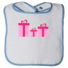 Infant Contrast Trim Terry Bib Thumbnail