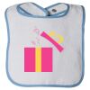 Infant Contrast Trim Terry Bib Thumbnail