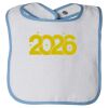 Infant Contrast Trim Terry Bib Thumbnail