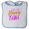 Infant Contrast Trim Terry Bib Thumbnail