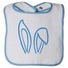 Infant Contrast Trim Terry Bib Thumbnail