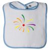 Infant Contrast Trim Terry Bib Thumbnail