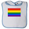 Infant Contrast Trim Terry Bib Thumbnail