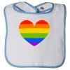 Infant Contrast Trim Terry Bib Thumbnail