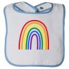 Infant Contrast Trim Terry Bib Thumbnail