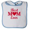 Infant Contrast Trim Terry Bib Thumbnail