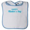 Infant Contrast Trim Terry Bib Thumbnail