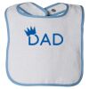 Infant Contrast Trim Terry Bib Thumbnail
