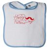 Infant Contrast Trim Terry Bib Thumbnail