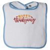 Infant Contrast Trim Terry Bib Thumbnail