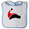 Infant Contrast Trim Terry Bib Thumbnail