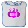 Infant Contrast Trim Terry Bib Thumbnail