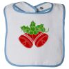 Infant Contrast Trim Terry Bib Thumbnail