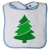 Infant Contrast Trim Terry Bib Thumbnail