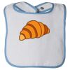 Infant Contrast Trim Terry Bib Thumbnail