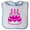 Infant Contrast Trim Terry Bib Thumbnail