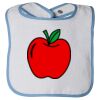 Infant Contrast Trim Terry Bib Thumbnail