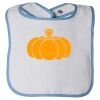 Infant Contrast Trim Terry Bib Thumbnail