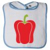 Infant Contrast Trim Terry Bib Thumbnail