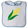 Infant Contrast Trim Terry Bib Thumbnail