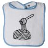 Infant Contrast Trim Terry Bib Thumbnail