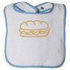 Infant Contrast Trim Terry Bib Thumbnail