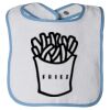 Infant Contrast Trim Terry Bib Thumbnail