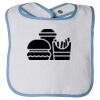 Infant Contrast Trim Terry Bib Thumbnail