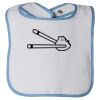 Infant Contrast Trim Terry Bib Thumbnail