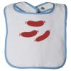 Infant Contrast Trim Terry Bib Thumbnail