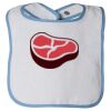 Infant Contrast Trim Terry Bib Thumbnail