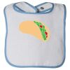 Infant Contrast Trim Terry Bib Thumbnail