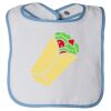 Infant Contrast Trim Terry Bib Thumbnail