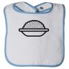 Infant Contrast Trim Terry Bib Thumbnail