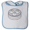 Infant Contrast Trim Terry Bib Thumbnail