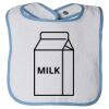 Infant Contrast Trim Terry Bib Thumbnail