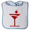 Infant Contrast Trim Terry Bib Thumbnail