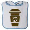 Infant Contrast Trim Terry Bib Thumbnail