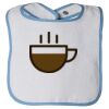 Infant Contrast Trim Terry Bib Thumbnail