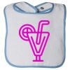 Infant Contrast Trim Terry Bib Thumbnail