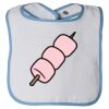 Infant Contrast Trim Terry Bib Thumbnail