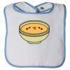 Infant Contrast Trim Terry Bib Thumbnail