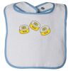 Infant Contrast Trim Terry Bib Thumbnail