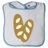 Infant Contrast Trim Terry Bib Thumbnail
