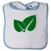 Infant Contrast Trim Terry Bib Thumbnail