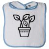 Infant Contrast Trim Terry Bib Thumbnail