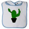 Infant Contrast Trim Terry Bib Thumbnail